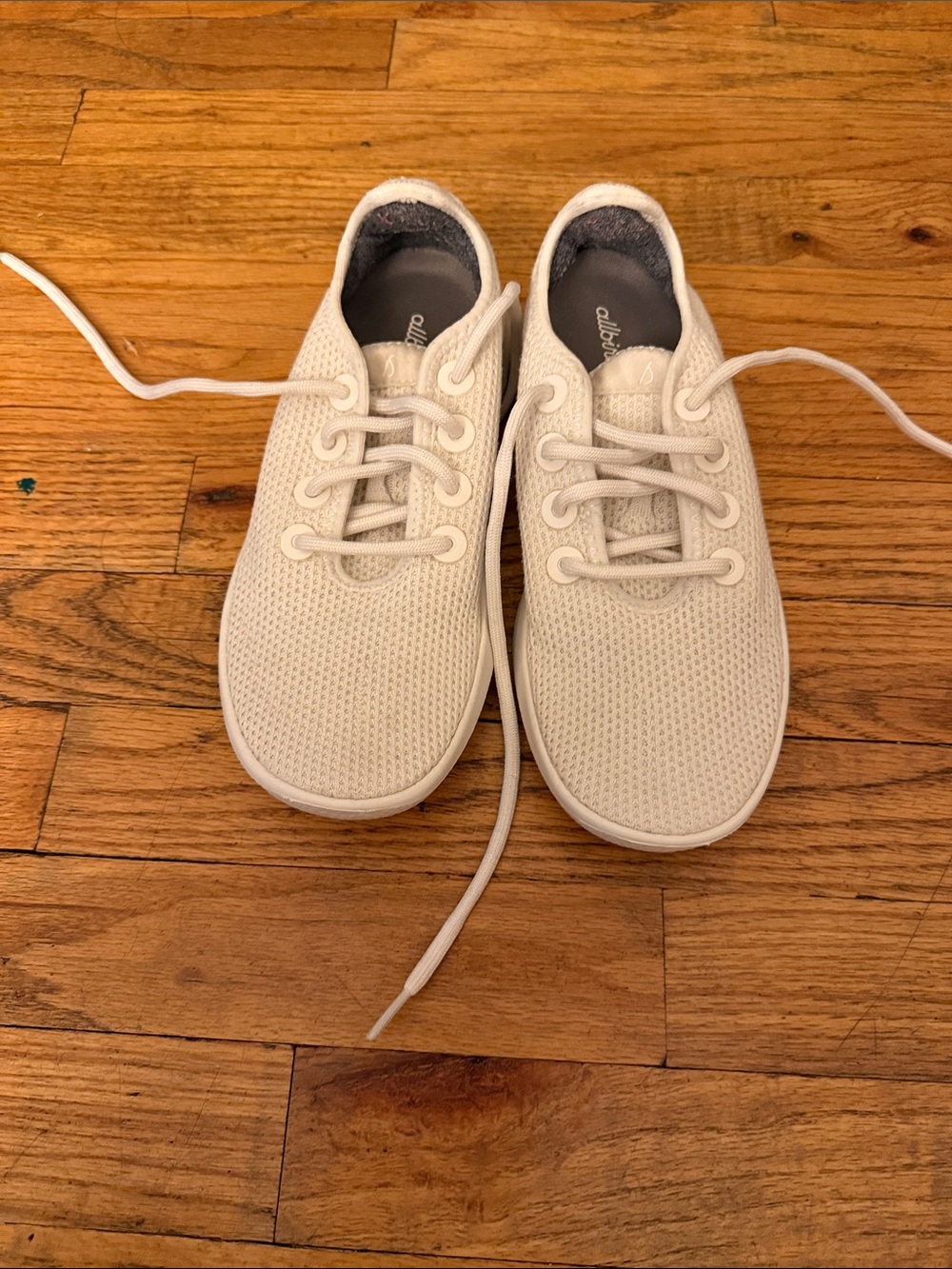 Allbirds Tree Runner Casual Knit Lace-Up Sneakers in white